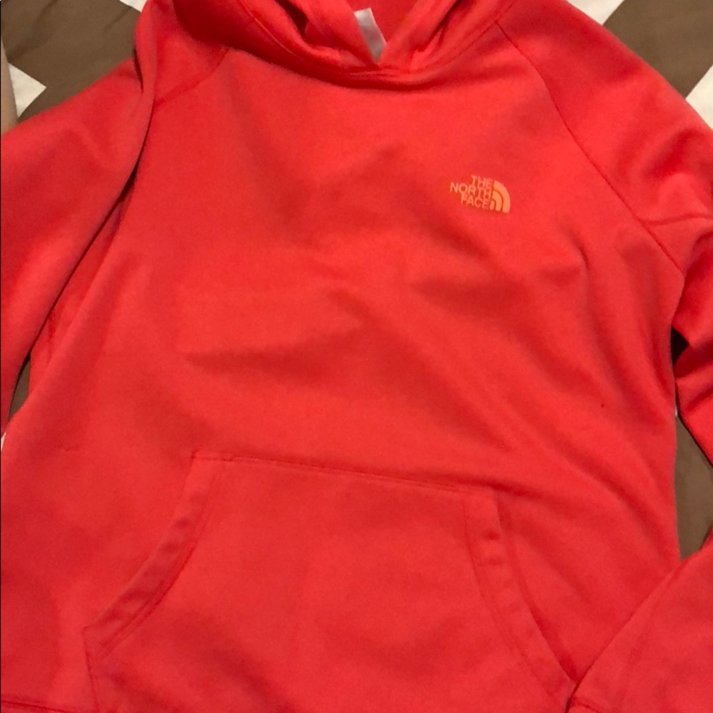 Coral North Face Sweatshirt